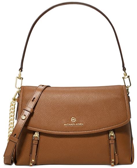 michael kors brooklyn medium convertible leather shoulder bag|michael kors shoulder bag small.